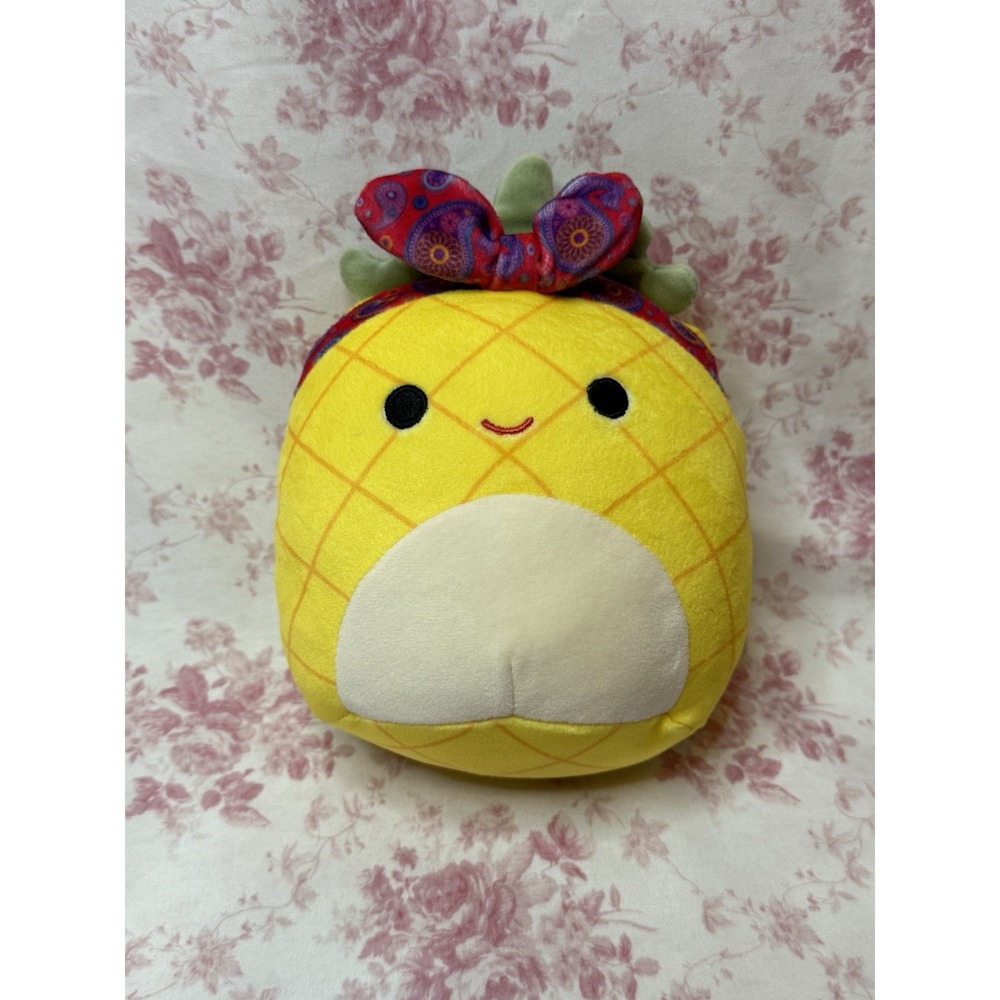Squishmallows Maui the Pineapple Plush 6" Kellytoy Stuffed Fruit No Tag